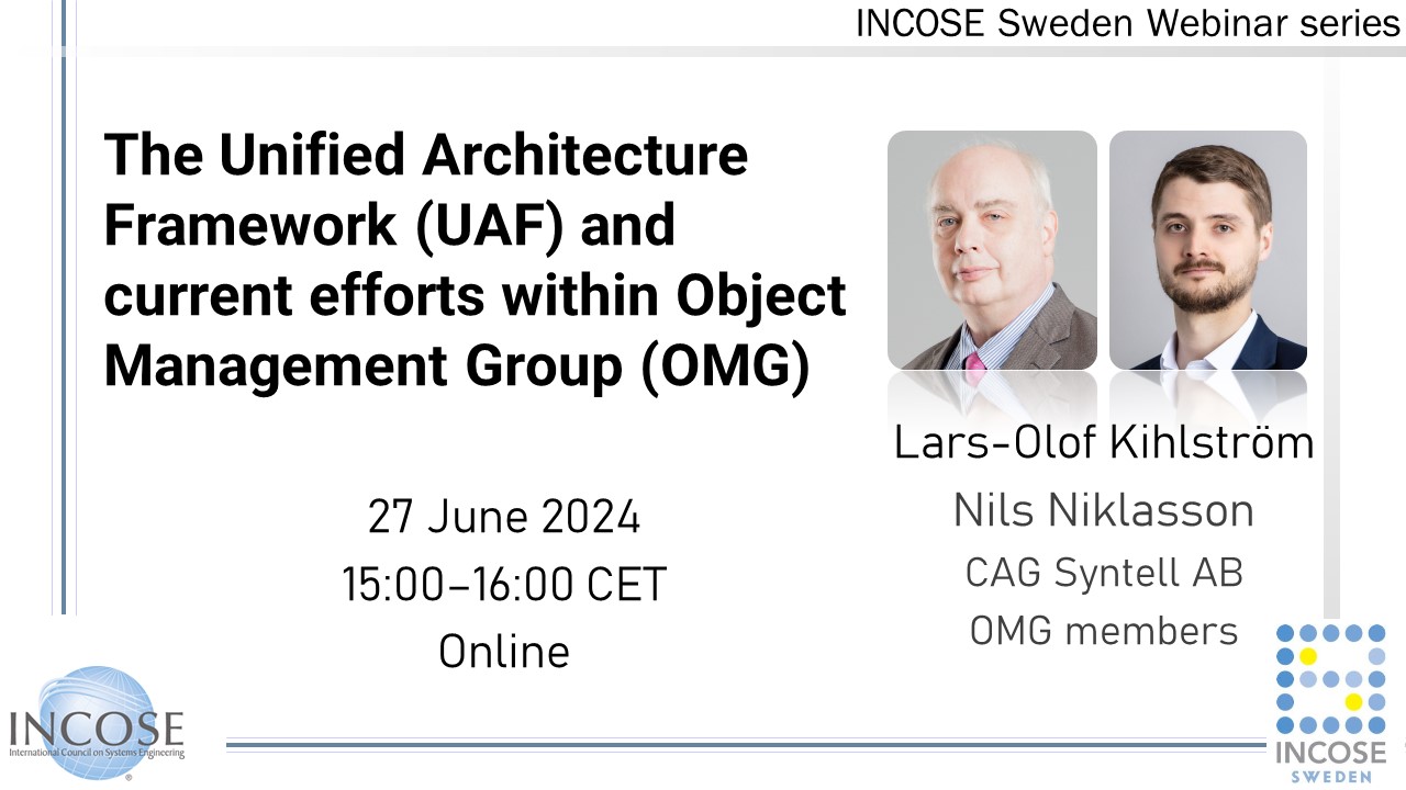 image: The Unified Architecture Framework (UAF) and current efforts within OMG (Object Management Group)